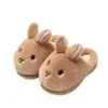 Chinelos de Algodão Desenho de Coelho para Mulheres, Fofos e Quentes, Adequados para Uso Externo no Inverno, Novo Modelo 2026, Chinelos Pelúcia para Casa para Meninas