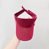 Chapéu de sol com topo vazio à prova de sol com logotipo estampado para crianças, chapéu escolar para adultos, chapéu de passeio de primavera para jardim de infância, boné