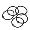 Cuerda para el cabello simple para mujer de Corea del Sur, banda de goma, anillo para el cabello, cubierta de cuero negro, atrevido, para adulto, cola de caballo, joyería