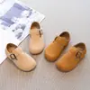 Sapatos de Couro 2026 para Meninos, Estilo Birkenstock, Mocassins de Primavera para Meninas, Sapatos para Bebês Caminharem, Nova Moda de Outono para Crianças