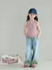 Chaleco de Algodón con Hilo Xiao Bai para Niños y Niñas Ropa Interior Ropa Exterior Chaleco Básico Rayado Ropa Exterior Chaleco Individual Sacudir Sonic Explosion
