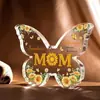 Decoração Criativa Transparente de Acrílico Borboleta para o Dia das Mães, Dia dos Namorados, Decoração de Mesa