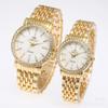 Reloj de pulsera de diamantes de comercio exterior seleccionado, reloj de cuarzo de calidad para hombres y mujeres, reloj de regalo de negocios para parejas.