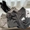 ¡Muy recomendable! ¡Una compra obligada! Pantalones de punto de pierna ancha adelgazantes de cintura alta para mujer, cálidos y adecuados para otoño e invierno, se pueden usar como prenda exterior o como capa base