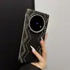Adequado para Capa de Celular Huawei X7, Padrão Magnético de Kevlar, Proteção de Eixo Duplo para Samsung Zfold8, Capa Protetora Ultra Fina de PC