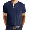 Camiseta Táctical Henry de Manga Corta con Cuello Redondo para Hombre de Exterior Amazon Camisa Poio Casual Clásica Europea y Americana para Hombre