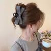 Pinza para el pelo con lazo de malla para mujer, Pinza de alta gama 2026 estilo nuevo para cabello grueso, Pinza de tiburón para la parte posterior de la cabeza, Accesorio para el pelo de verano
