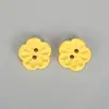 Botones Nuevos de Resina con Flores de Colores, Botones Lindos de Dibujos Animados para Coser a Mano de Niños, Botones Decorativos de Cuatro Agujeros para Suéteres y Cárdigans