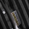 Comércio Exterior Estilo Japonês Retrô Preto Listrado Homens Denim Camisa de manga comprida Estilo Americano Minimalista Camisa Casual Folgada All-match