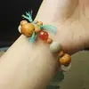 Pulsera Bodhi de Dieciocho Semillas Multi-Tesoro, Joyería Sencilla de Cuentas de Oración Budista Regalo para Mujeres
