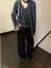 Pantalones Mágicos Han Xun Maillard, Pantalones de Pana de Pierna Ancha Vintage de Cintura Alta Adelgazantes para Mujer, Colección Otoño 2026 27509