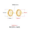 Aretes de plata esterlina 925 soporte vacío aretes retro dorados para mujer aretes diy cera de abeja aretes de turquesa soporte vacío accesorios