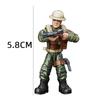 Bloques de Construcción de Partículas Pequeñas Ensamblados Figuras Militares Móviles de Articulación Completa Ejército Alemán de la Segunda Guerra Mundial Muñeca Americana Juguete para Niños 218