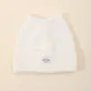 Gorro de Tricô Liso com Orelhas de Gato de Cano Alto, Quente e Grosso para Outono e Inverno, Gorro Casual Versátil que Protege as Orelhas