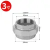 Acero Inoxidable 304 Rosca Interna Junta Giratoria Roscada Fundición Doble Rosca Interna Boquilla de Aceite Junta Giratoria Interna 4/6 1 pulgada
