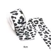 Nuevo Tejido de Sarja de Doble Cara Estampado de Leopardo Patrón de Leche Lazo Hecho a Mano Cinta Materiales para Manualidades Sombrero de Paja Accesorios de Cinta
