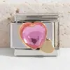 Novo Módulo Elástico Italiano Aço Inoxidável Série Estampa de Leopardo Corrente de Pulseira Destacável DIY Módulo de Acessório Decorativo