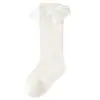 25 Anos de Meias de Cano Médio Estilo Novo para Meninas, Meias Respiráveis de Malha para o Verão, Meias para Panturrilha de Bebê com Borda de Renda Estilo Coreano, Estilo Princesa