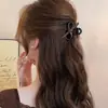 Pinza de Garra Pequeña con Lazo Estampado de Leopardo de Gama Alta para Mujer Peinado Semirecogido Versátil Elegante Pinza para el Cabello Pinza de Tiburón Pequeña Pasador