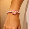 Collar de Moda de Verano Transfronterizo Europeo y Americano Flor de Arcilla Suave Concha Pulsera Trenzada Ajustable Tobillera Accesorios para Vacaciones en la Playa