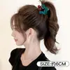 Pinza para el cabello de tamaño mediano de lunares blancos y negros estilo francés, diseñada para la parte trasera de la cabeza, un accesorio para el cabello nuevo y elegante con un aspecto sofisticado y con estilo