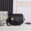 Modelo Transfronteiriço Dijia Bobby Alça de Ombro Meia-Lua Couro Genuíno Alça Ajustável Bolsa Diagonal para Sobrancelha Fábrica Estoque Pronto