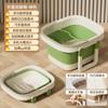 Balde de imersão de pés dobrável Balde de imersão de pés domésticos Balde de massagem Preservação da saúde Banheira de pés Fumigação de bezerros Bacia de lavagem de pés
