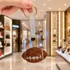 Chaveiro de Rugby com Strass Moda Argila Polimérica Strass Completo Luxo Leve Pingente para Bolsa de Presente Esportivo Acessórios para Celular Ornamento