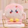 Lindo Peluche de Rebanada de Pan Tostado Calentador de Manos Calentador de Manos Manta Grande Hogar Coche Siesta Cojín Multiusos