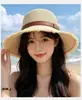 Sombrero de Sol de Ala Ancha para Vacaciones en la Costa para Mujeres 2026 Verano Sombrero de Paja con Borde Deshilachado Protección Solar para Viajes al Aire Libre Sombrero de Sol Versátil