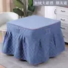 Funda para Mesa Calefactora Gruesa y Forrada de Lana, Funda para Mesa de Estufa Eléctrica, Funda de Algodón, Mantel Cuadrado para Estante Calefactor