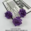 Rosas de Diamante de Tres Cabezas Directamente del Fabricante Arreglos Florales para Bodas al por Mayor Flores para Pasillos Rosas en Cascada Flores Artificiales