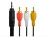 MYE/Meiyuer Línea de Audio de 3.5 mm Línea de Uno a Tres Lotus Línea de Audio y Video Línea de Conexión RCA Línea de Uno a Tres 3AV
