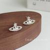 Aretes de perlas con aguja 925 para mujer, colgantes en la parte trasera, estilo ins, nuevo estilo caliente, modernos, lisos, circulares, nicho, aros para la oreja, venta al por mayor