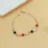 Pulseira de Contas da Sorte Elefante Pequeno Estilo Boêmio Luxo Leve Alto Padrão para Mulheres, Pulseira de Contas Personalizada Estilo Vintage