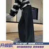 Pantalones deportivos de estilo americano con bordado pesado y dobladillo curvo para hombre, marca de moda, pantalones deportivos holgados de pierna ancha, pantalones casuales