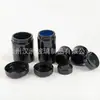 Tarro de crema negro más vendido en stock, recipiente de vidrio violeta con tapa de baquelita y tapa de ABS para prevenir la oxidación