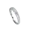 Anillos de Pareja Cielo Estrellado de Plata S925, Anillos Sencillos, Anillos Lisos de Nicho, Anillos Abiertos, Regalos para el Día de San Valentín Chino, Diamantes