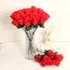 Flor de Seda de Botão de Primavera de Haste Única Transfronteiriça com Alta Simulação e Toque Realista, Decoração de Mesa para Móveis, Arranjo de Parede de Flores para Corredor de Casamento
