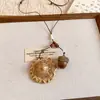 Ocio de Montaña~Nuevo Collar con Colgante de Bellota de Sombrero Redondo Estilo Chino, Cadena para Clavícula de Diseño Moderno, Accesorio de Nicho de Lujo Ligero