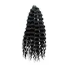 Peruca de crochê europeia e americana, extensão de cabelo cacheado profundo, fibra química, cabelo cacheado artificial natural, extensão de cabelo dreadlock, trança africana.