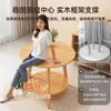 Mesa redonda pequeña color madera maciza mesa de comedor hogar apartamento pequeño mesa simple para comer catering comercial balcón conjunto de mesa y silla de negociación
