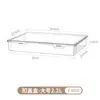 Caja de Almacenamiento de Escritorio Acrílica Transparente Estrecha Larga con Tapa Papelería Bolígrafo Material Bloc de Notas Pegatina Nota Caja de Almacenamiento Miscelánea