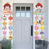 Arranjo de Cena Dia das Crianças Arranjo de Sala de Aula de Jardim de Infância Decoração Arranjo de Portão Penduricalhos Atmosféricos Pendurados na Porta da Loja