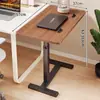 Mesa de noche móvil y ajustable para dormitorio, escritorio de computadora para dormitorio, uso en el hogar, escritorio de estudio y escritura para estudiantes, mesa auxiliar lateral para sofá de sala de estar