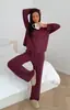 Amazon Transfronterizo Europa América Mujer Nuevo Solapa Manga Larga Pantalones Largos Moda Modal Conjunto para Estar en Casa