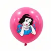 Amazon Cross-border Balões com Estampa das Quatro Princesas Festa de Aniversário Infantil Balões de Látex de Princesa Desenho Atacado