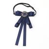 Corbata de Lazo Accesorios para Mujer Coreano Elegante Estilo Chanel Lazo de Pedrería Negra Cinta Cuello Flor Accesorios para Cuello de Camisa