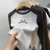 Camiseta interior térmica de manga larga con bloques de color y cuello redondo, nuevo estilo 2026 para niños de mediana y mayor edad, camiseta interior versátil para niñas, ropa de otoño e invierno