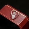 Elegante anillo de falda de estilo coreano para mujer con abertura de diamante completo, diseño de nicho moderno, ligero, de lujo, estilo frío, combina con todo, dedo índice.